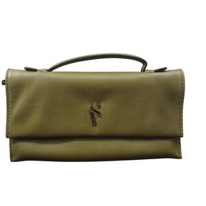 SIMPLY Vera Wang Green 6 Card Holders & Coin Pocket  9x5x1 Magnetic Closure #623